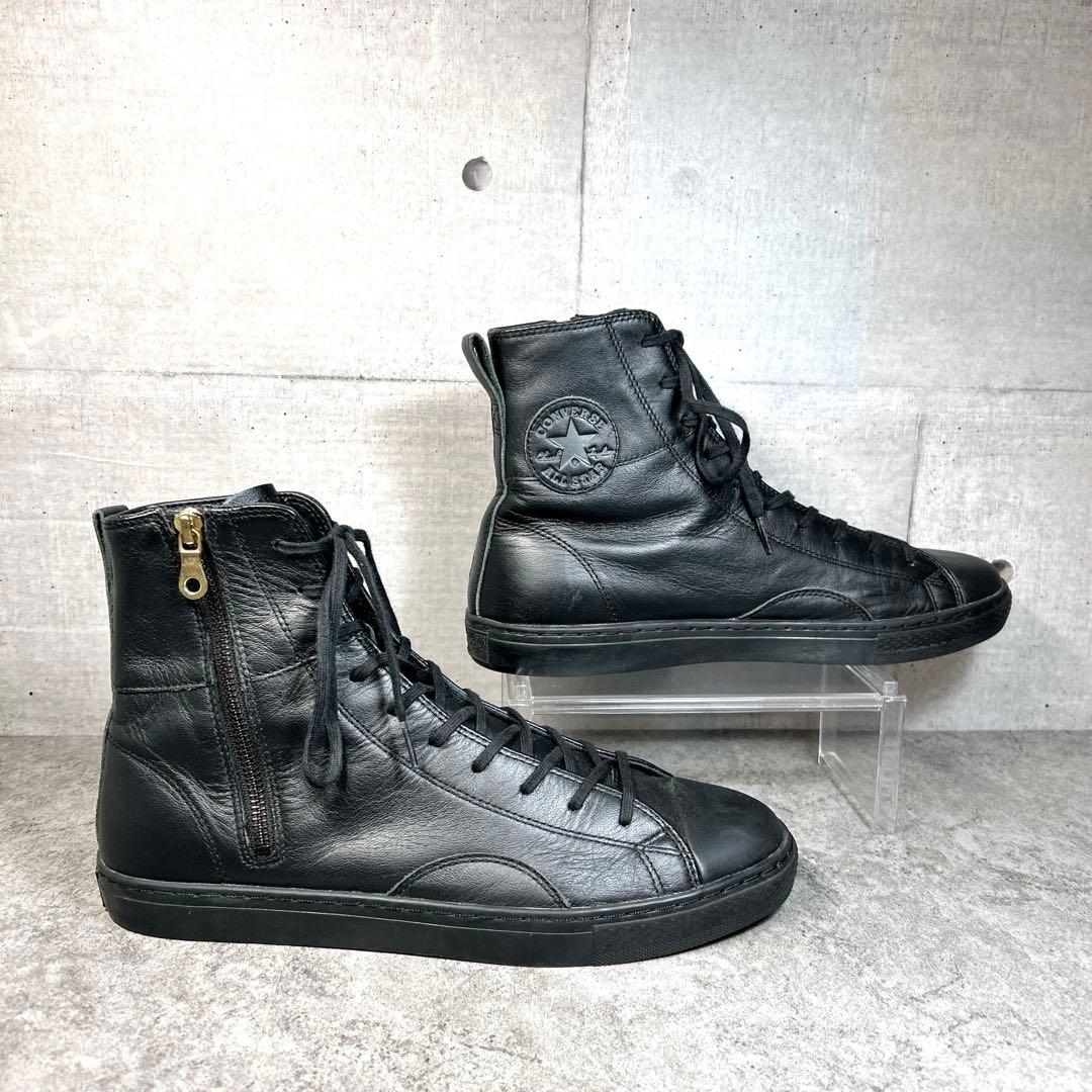 未使用級【Converse】オールスター/ハイカット/オールレザー/クップ/希少