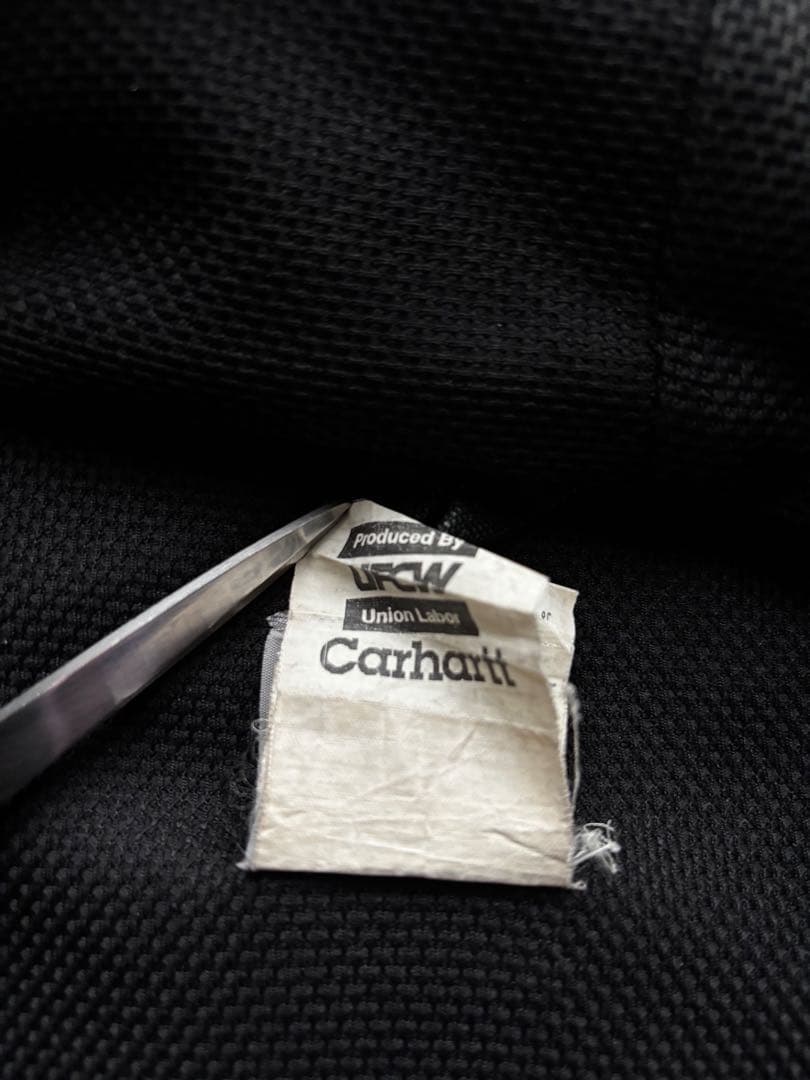 USA製　カーハート　アクティブジャケット ブラック　良フェード　Lサイズ