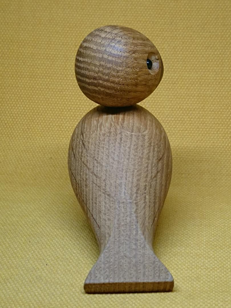 【美品】鳥　木彫　北欧　オブジェ　置物　インテリア　工芸品　美術品　A2633