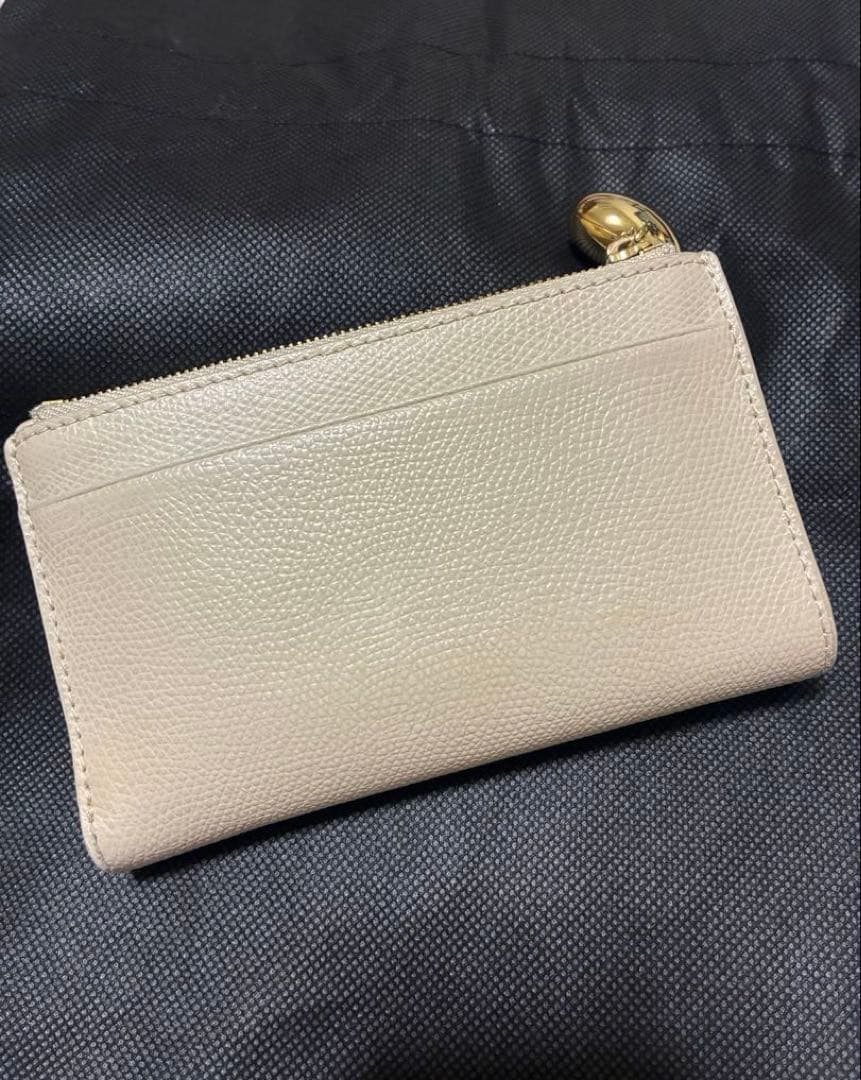 CAFUNE ベージュ 二つ折り財布