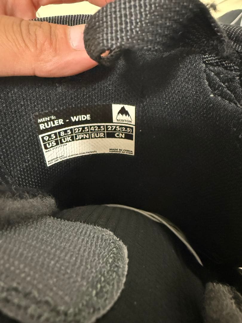 BURTON RULER WIDE 27.5 ルーラーワイド US9.5