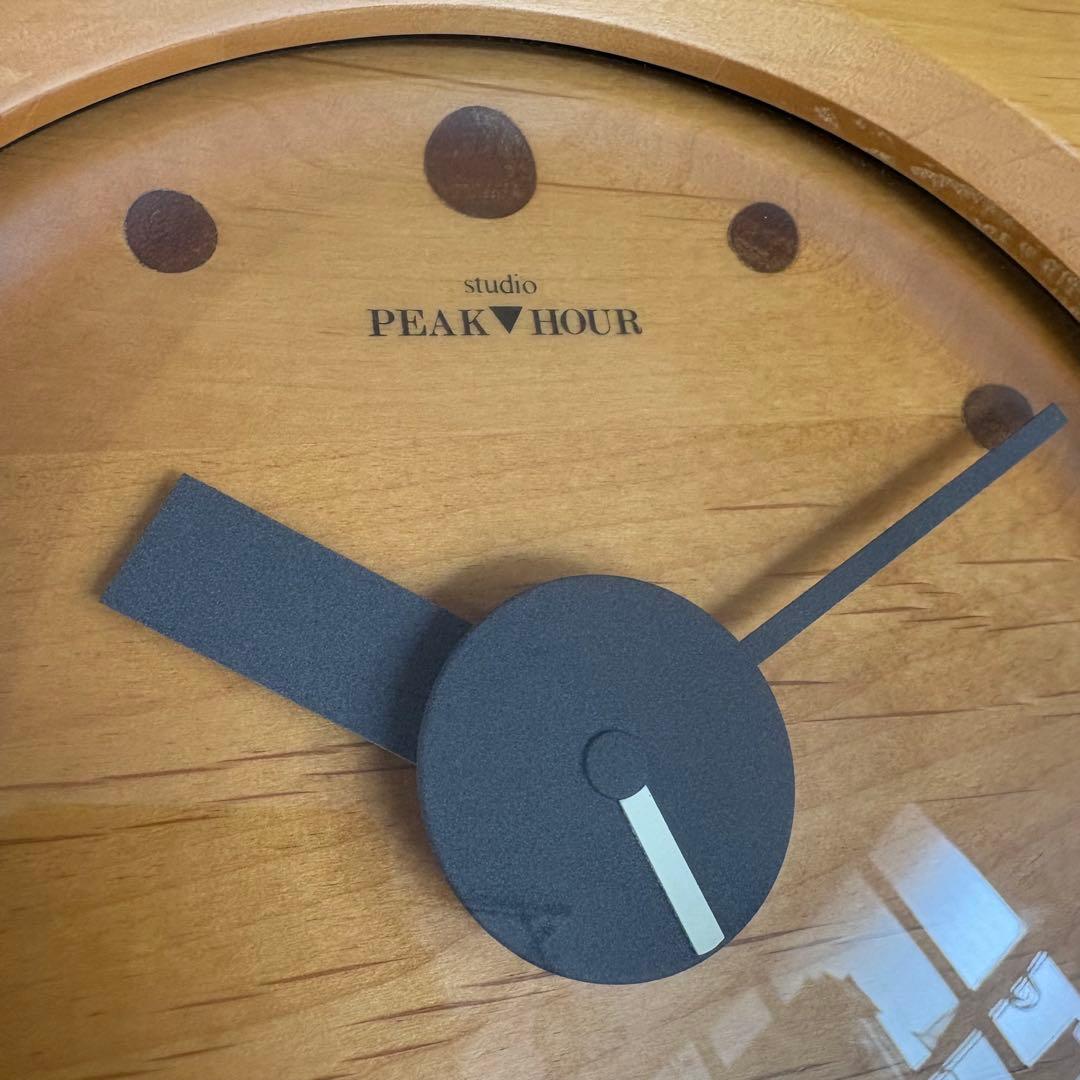 studio PEAK▼HOUR 壁掛時計 スクエアウォールクロック