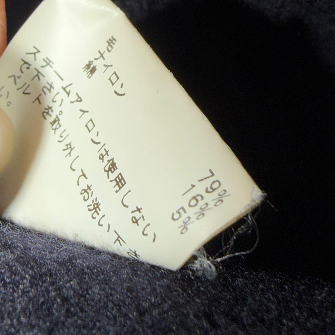 ANAYI アナイ ノーカラーコート ネイビー38