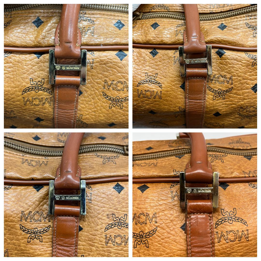 美品 MCM ボストンバッグ 2way ヴィセトス柄 レザー 大容量 旅行バッグ