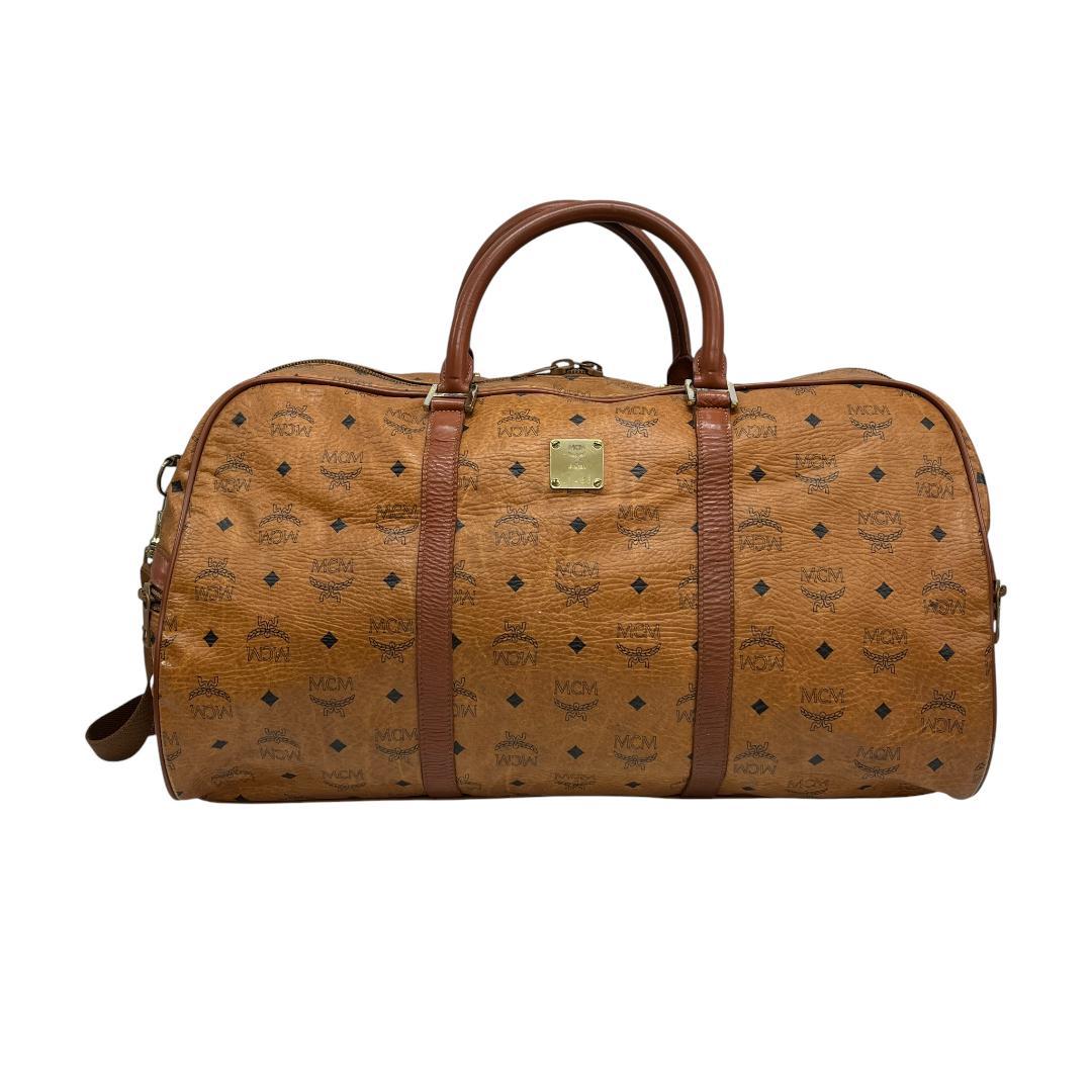 美品 MCM ボストンバッグ 2way ヴィセトス柄 レザー 大容量 旅行バッグ