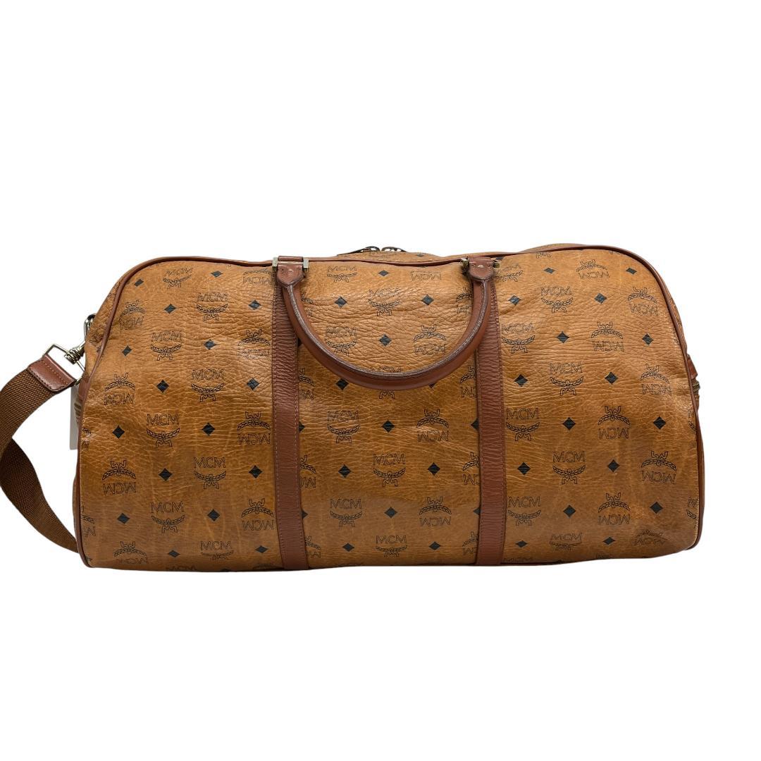 美品 MCM ボストンバッグ 2way ヴィセトス柄 レザー 大容量 旅行バッグ