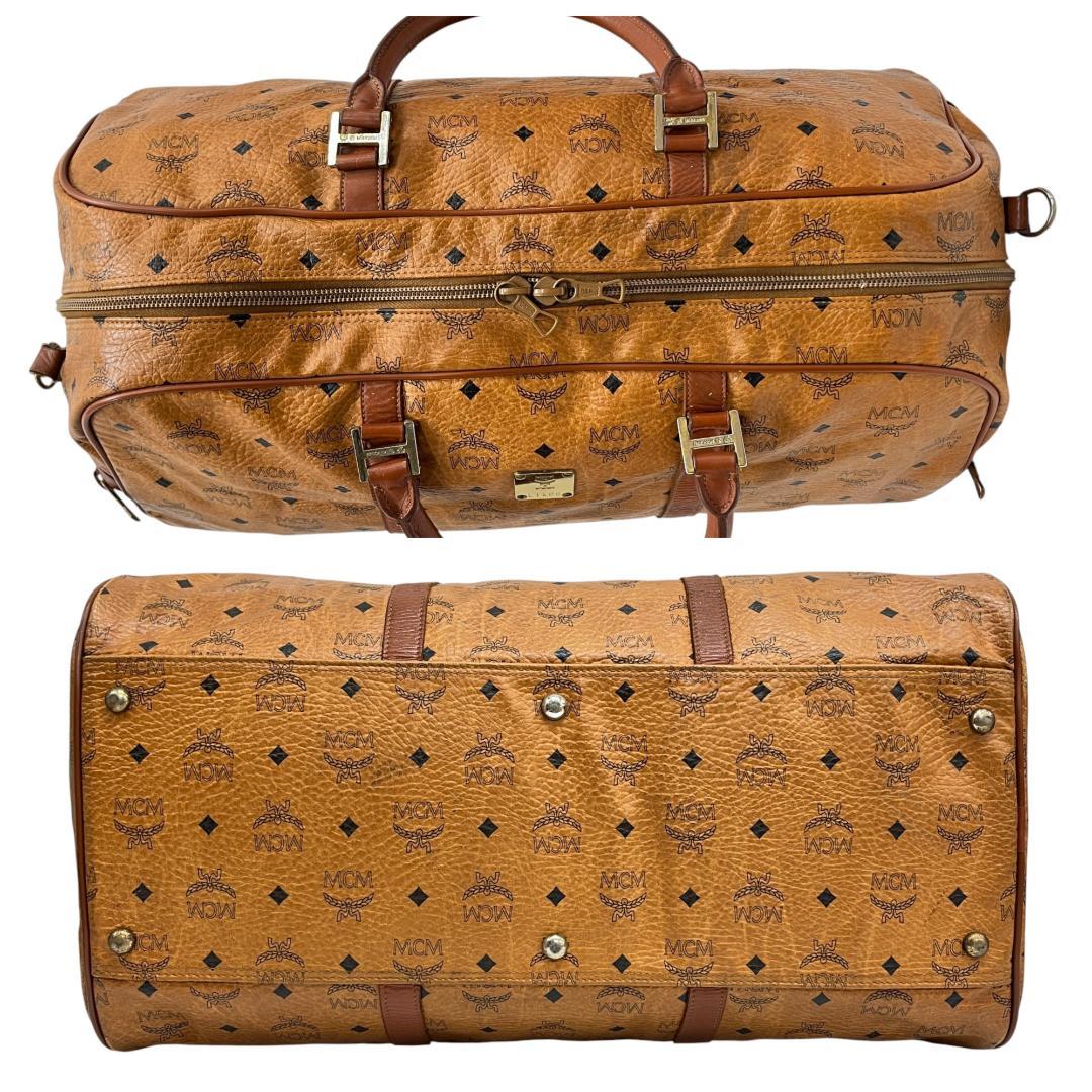 美品 MCM ボストンバッグ 2way ヴィセトス柄 レザー 大容量 旅行バッグ