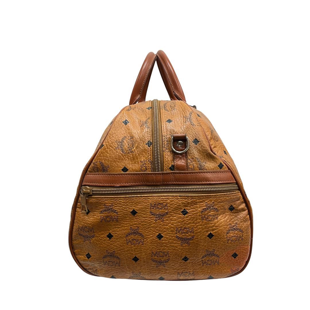 美品 MCM ボストンバッグ 2way ヴィセトス柄 レザー 大容量 旅行バッグ