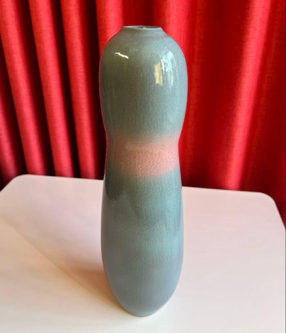 小林正明作　陶器花器　池坊　華道具　水盤　京焼　清水焼　フラワーベース　花瓶
