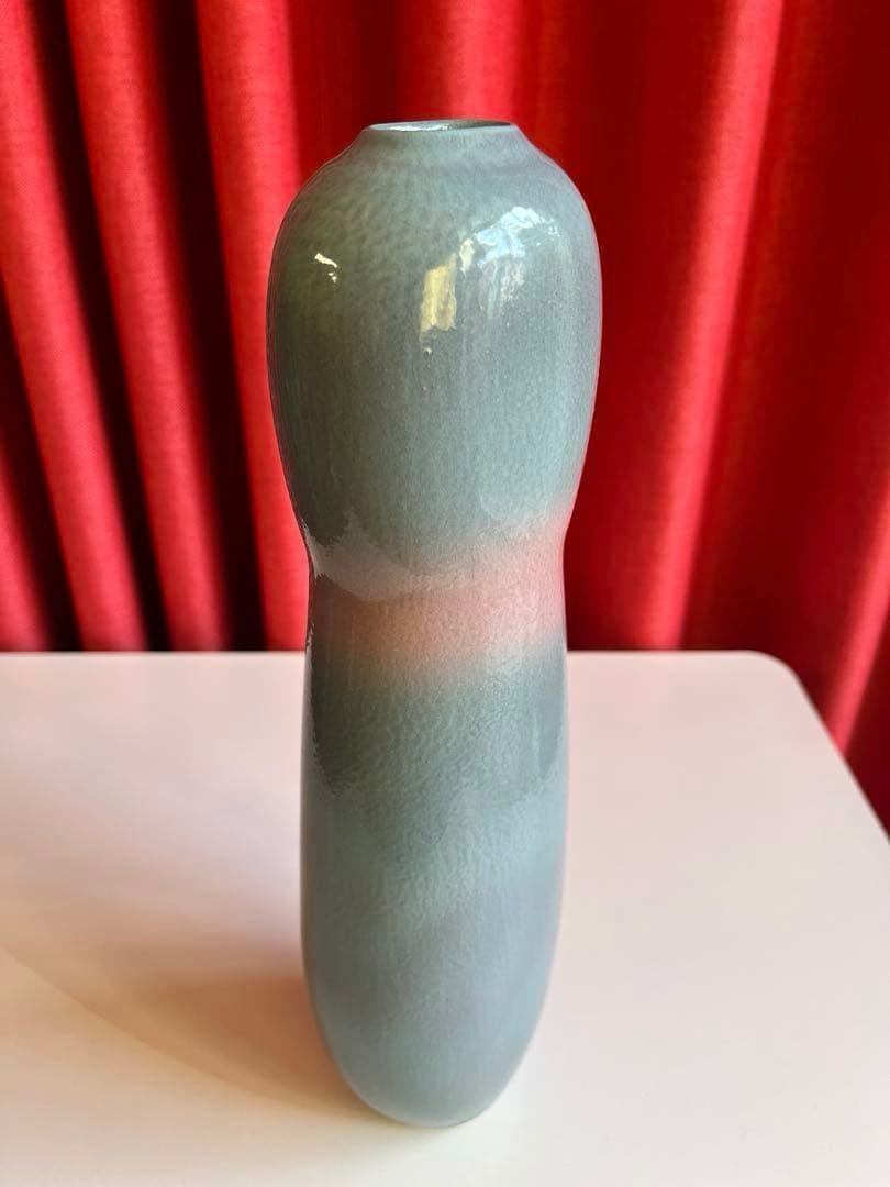 小林正明作　陶器花器　池坊　華道具　水盤　京焼　清水焼　フラワーベース　花瓶