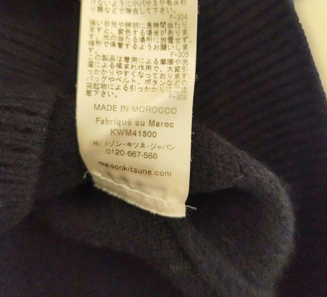 ニットS BABY FOX PATCH BOXY TURTLENECK