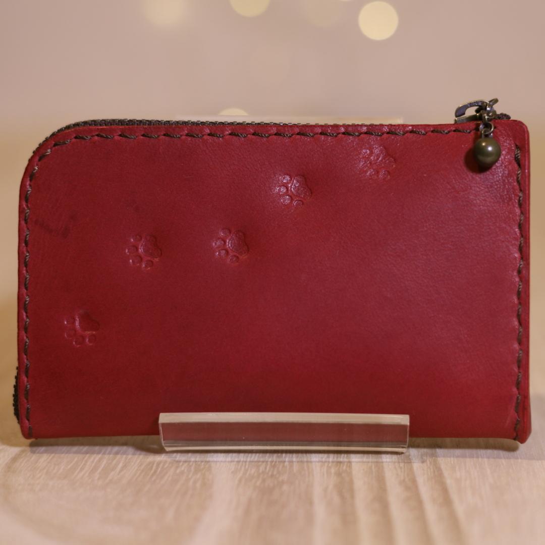 【Pon】新品　L字ファスナーウォレット　ピンクベージュ　長財布　本革