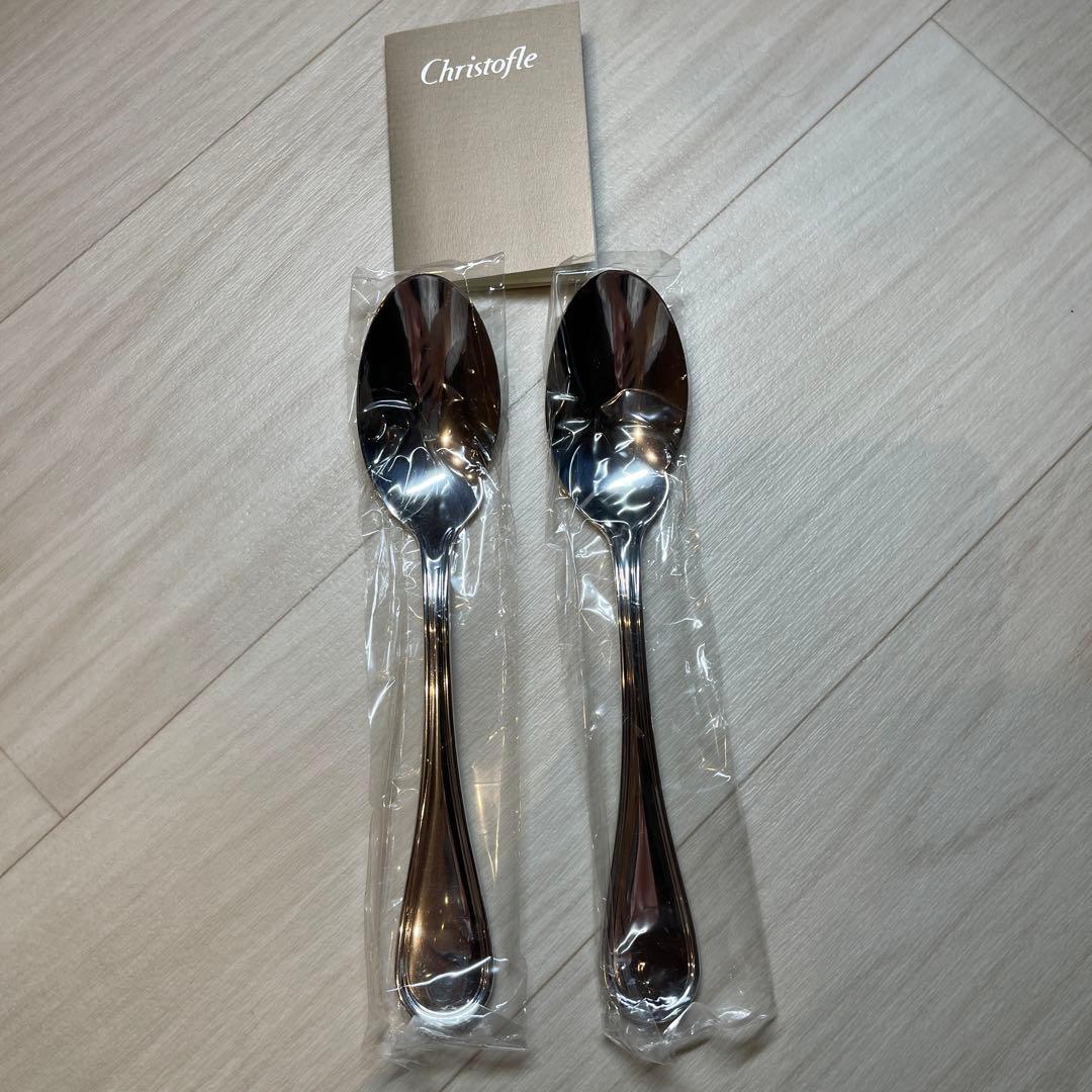 価格変更済　未使用品 Chirstofle クリストフル　スプーン二本