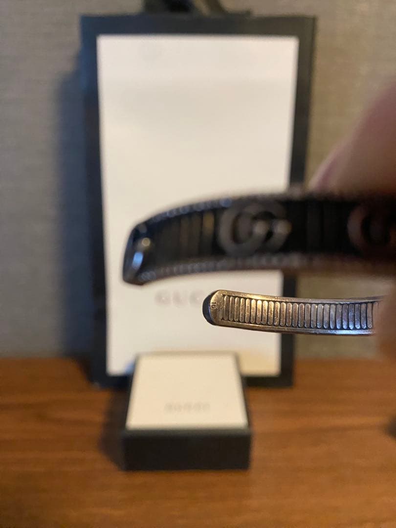 グッチバングル　GGマーモント　ダブルG 16号