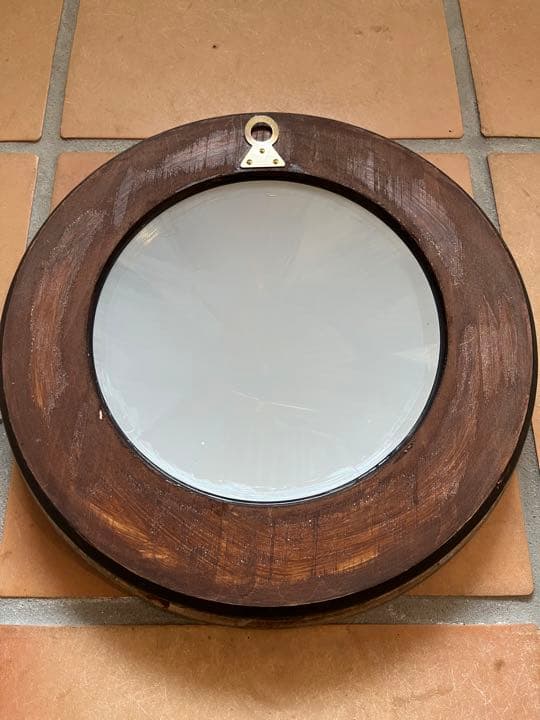 コンベックスミラー　32cm 鏡　イタリア製　ハンドメイド　凸面鏡　雑貨