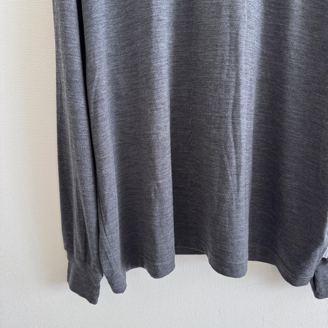 即完 CLESSTE 25aw ウールタートルネックTシャツ ニット グレー 1