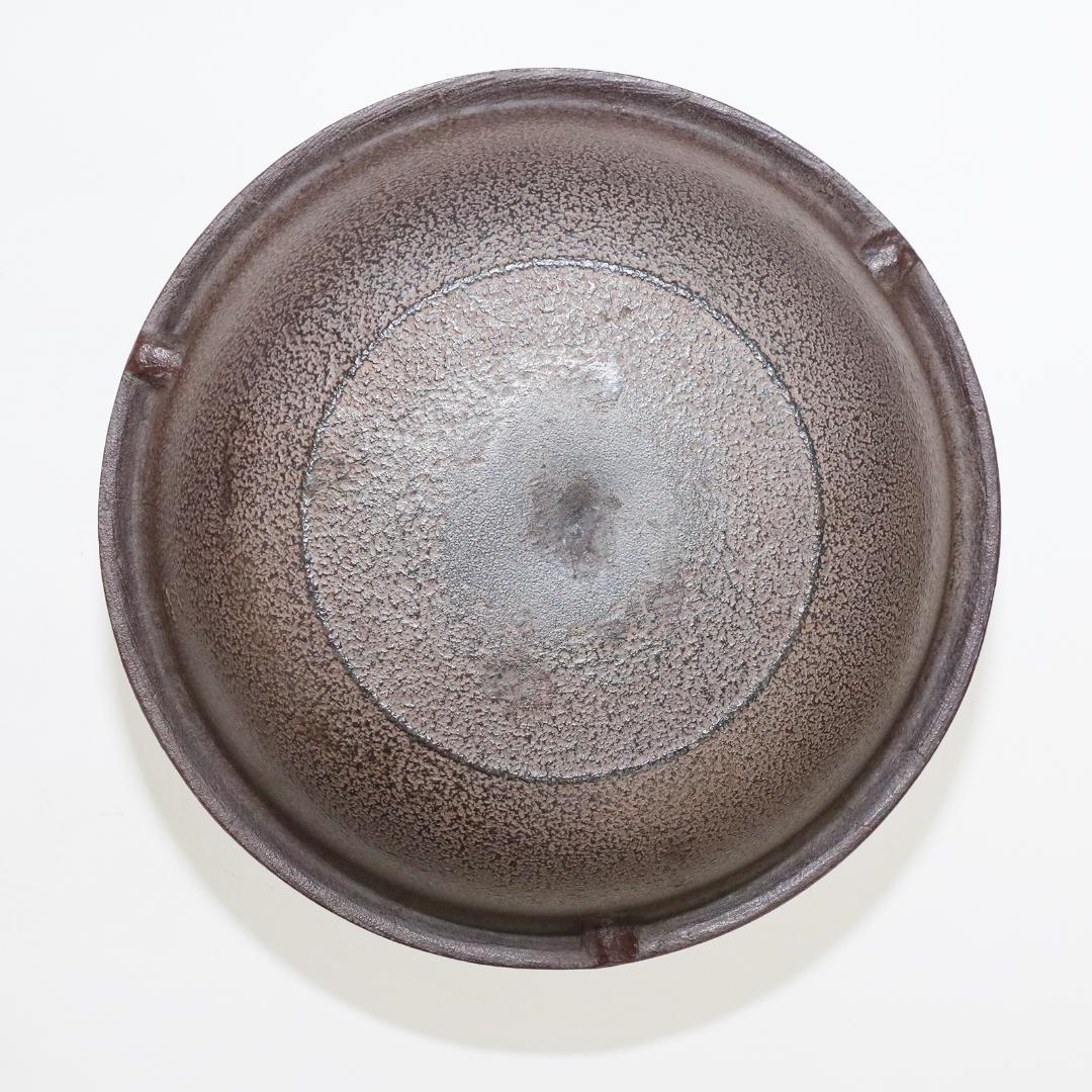 南鐐撮霰真形釜添　唐銅朝鮮風炉 高橋敬典 風炉師 金谷浄雲造