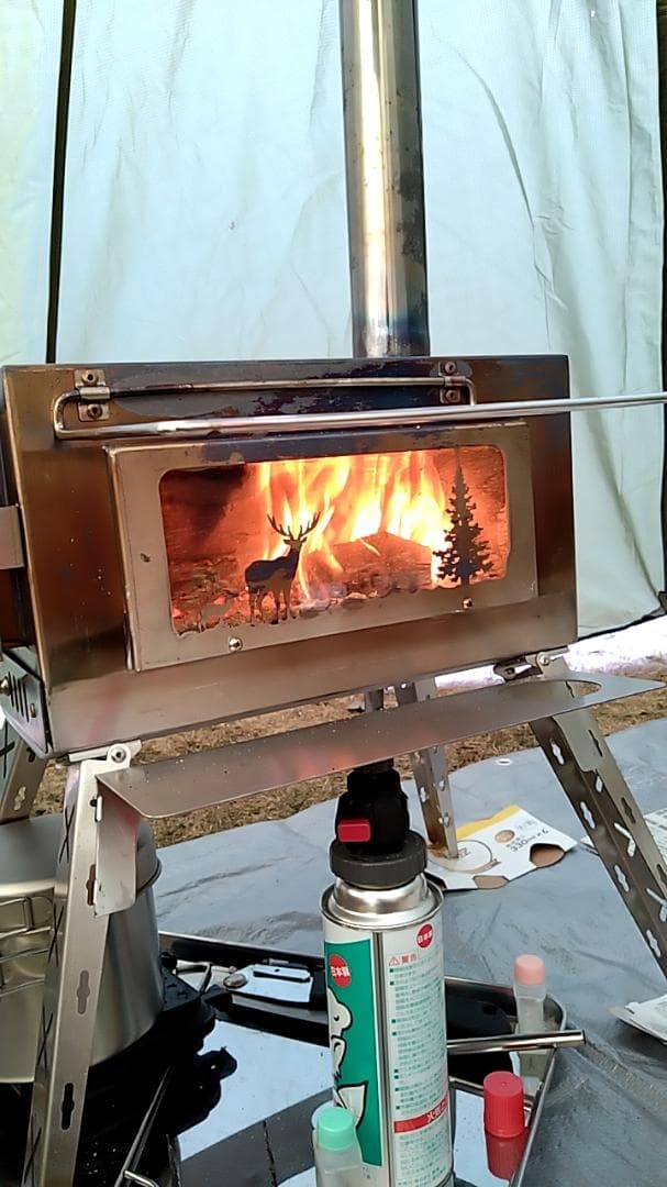 薪ストーブ 煙突アウトドア BBQ 焚火 折りたたみ ステンレス