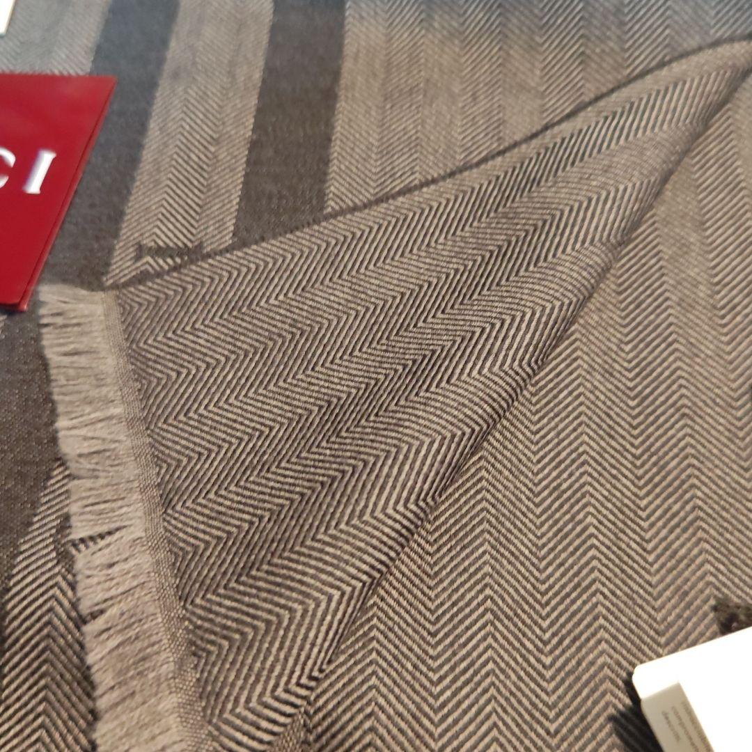 ❤新品箱袋付き❤GUCCI マフラー ストール ショール❤グレー❤