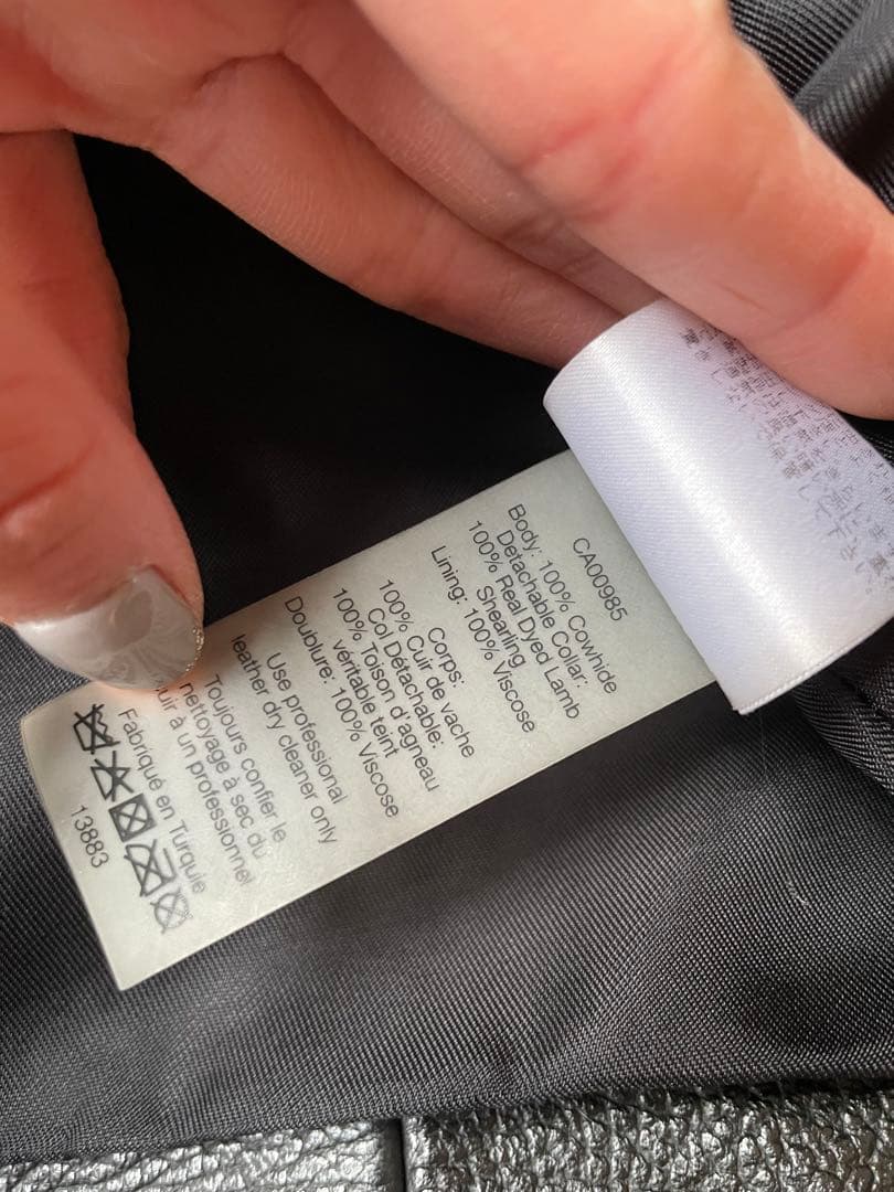 アレキサンダーワンalexanderwang ファー取り外し可能　ライダース