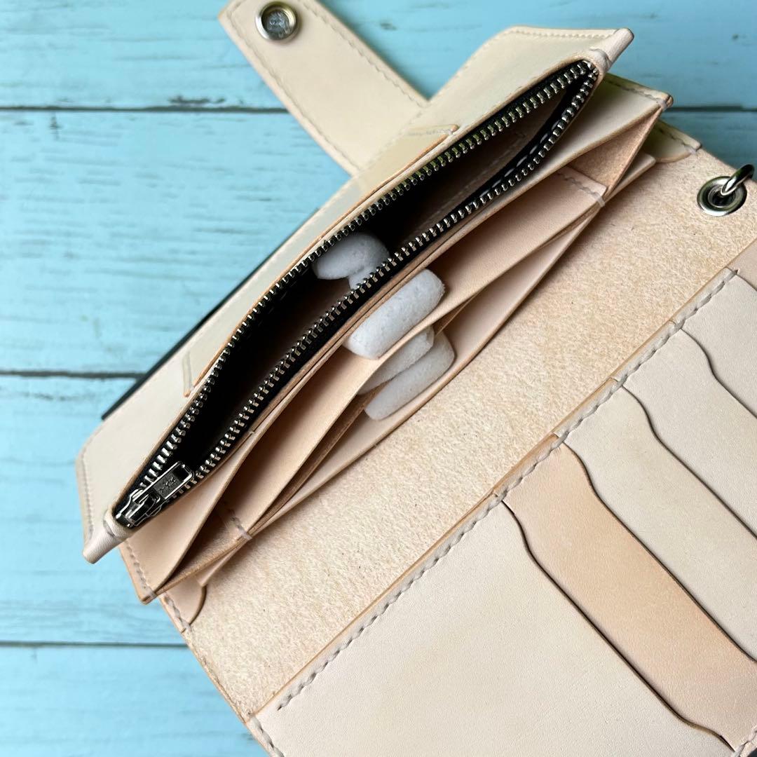 長財布Bタイプ　トラッカーウォレット　バイカーズウォレット　牛革　ハンドメイド