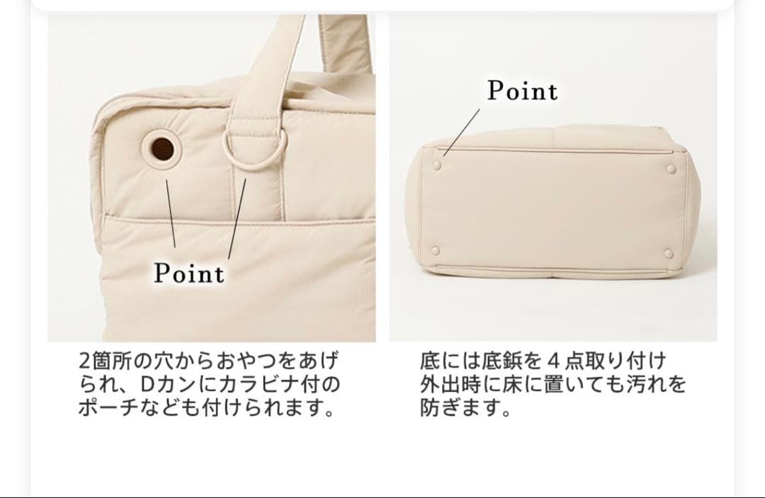 【moncheri モンシェリ】軽量撥水ペットトートバッグ Sサイズ