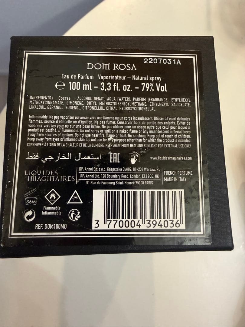 リキッド　イマジネール　ドン　ローザ　オードパルファン　Dom Rosa