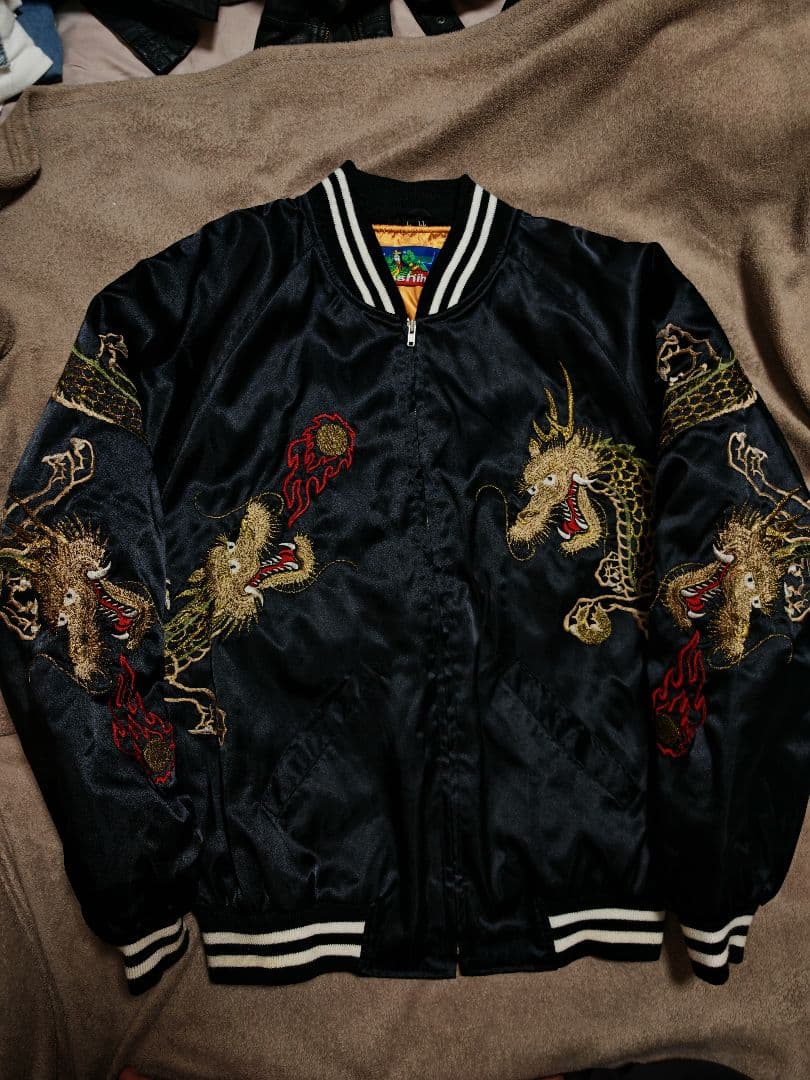 Hoshihime 龍日本限定 スカジャン サテン unisex vintage