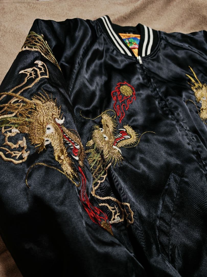 Hoshihime 龍日本限定 スカジャン サテン unisex vintage
