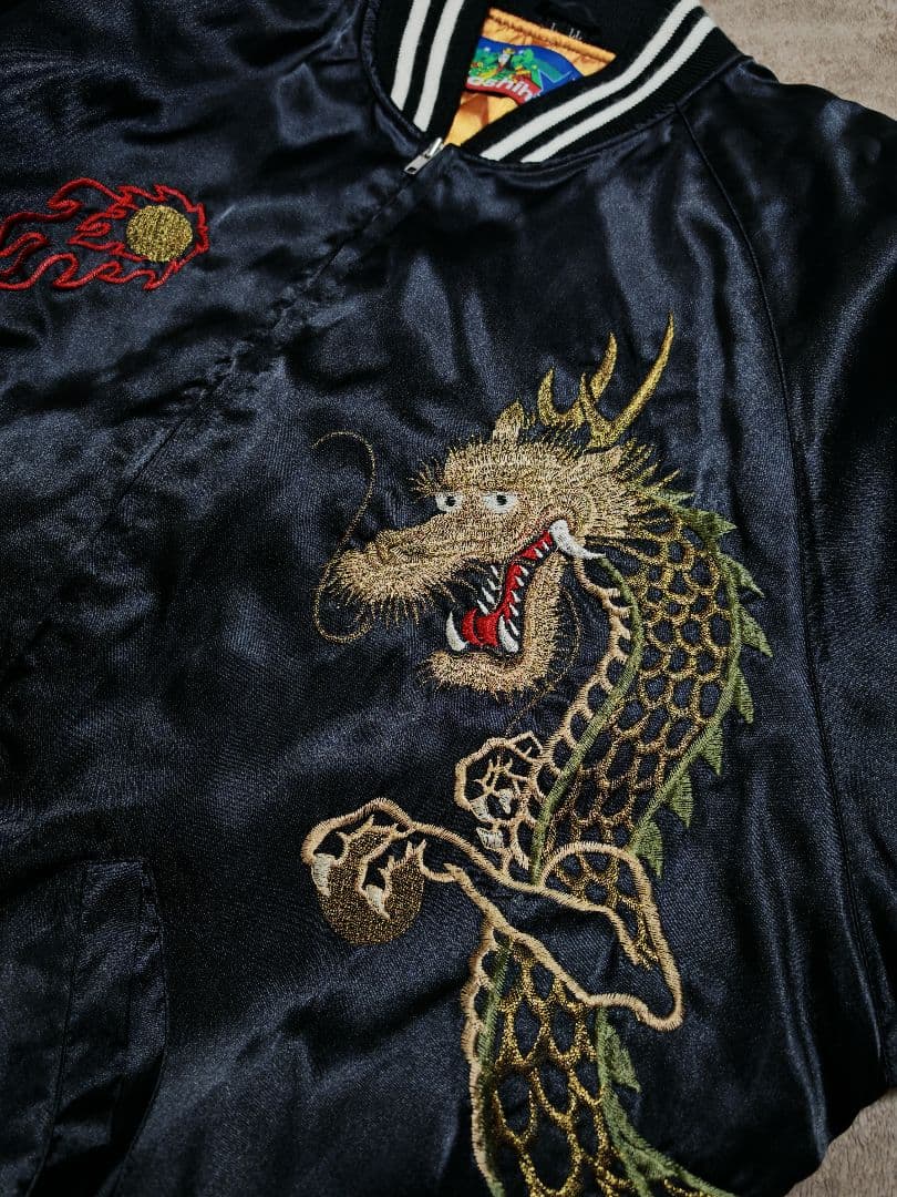 Hoshihime 龍日本限定 スカジャン サテン unisex vintage