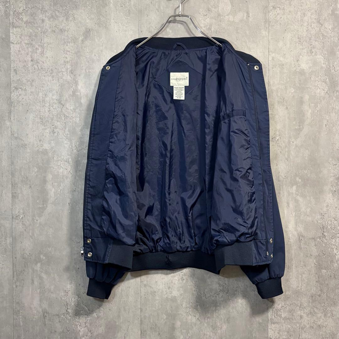 KNIGHTSBRIDGEダービージャケットMネイビー90s短丈ブルゾン