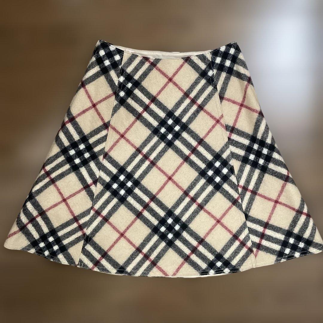 BURBERRY BLUE LABEL ノバチェックウールスカート サイズ36