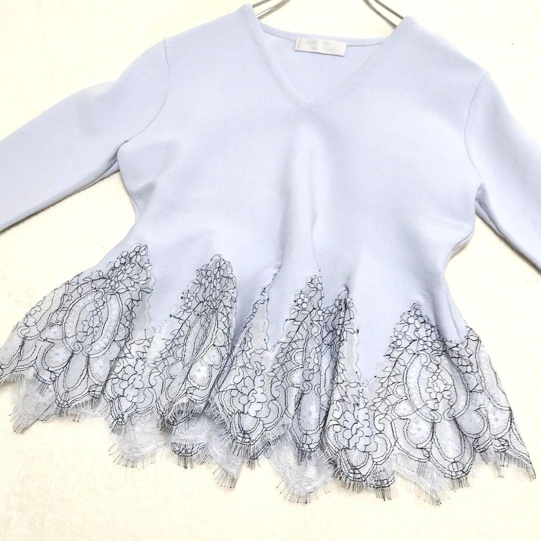 0*︎様 CELFORD　セルフォード　刺繍レースニット　プルオーバー　36　タ