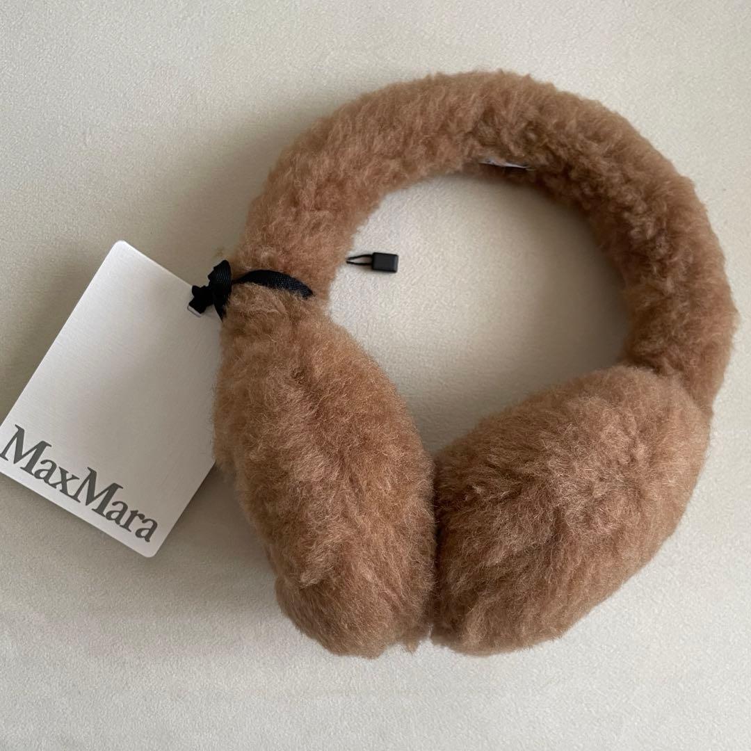 Max Mara マックスマーラ Muffy テディ イヤーマフ キャメル