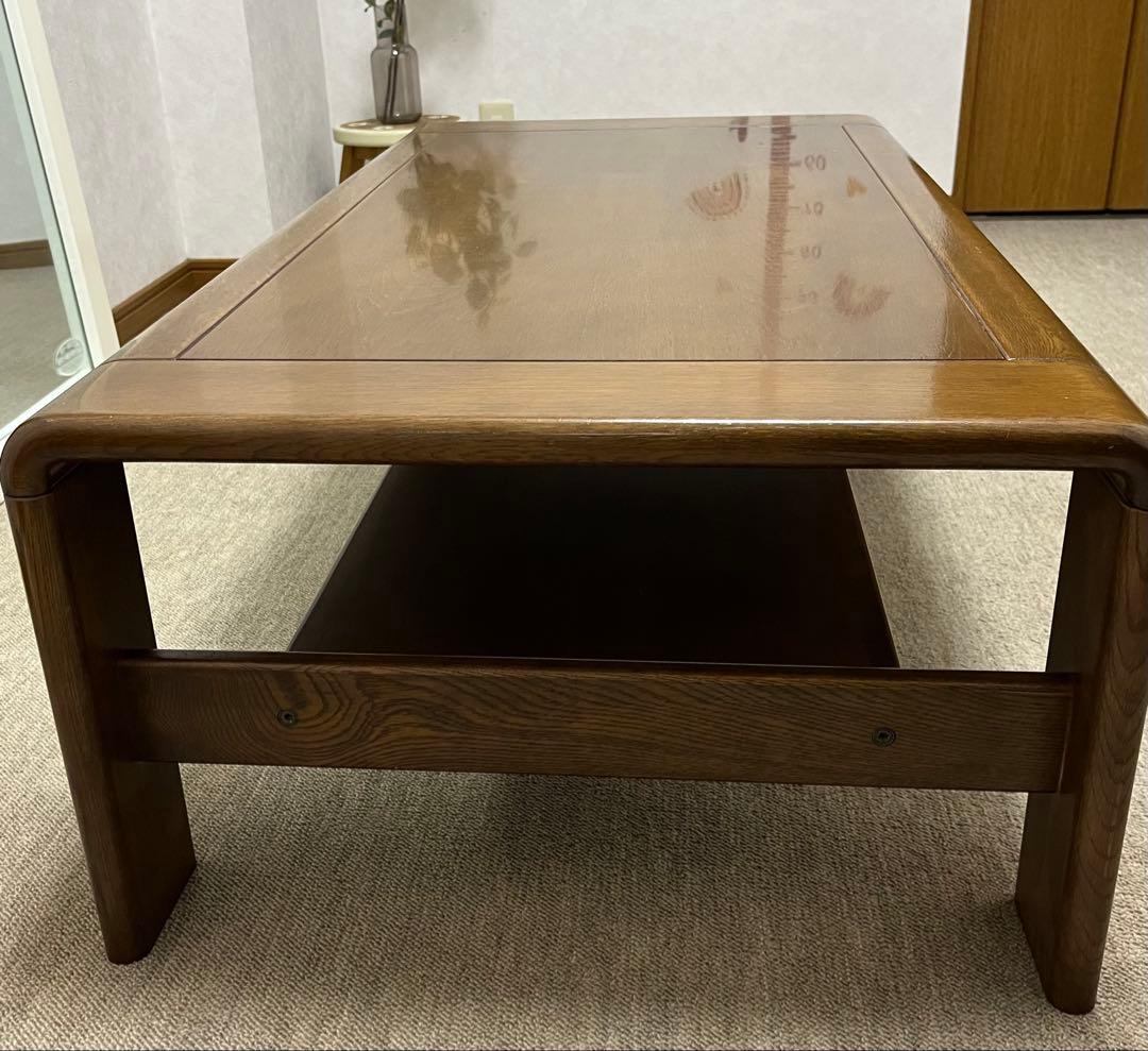 【カリモク】天然木無垢材ローテーブル