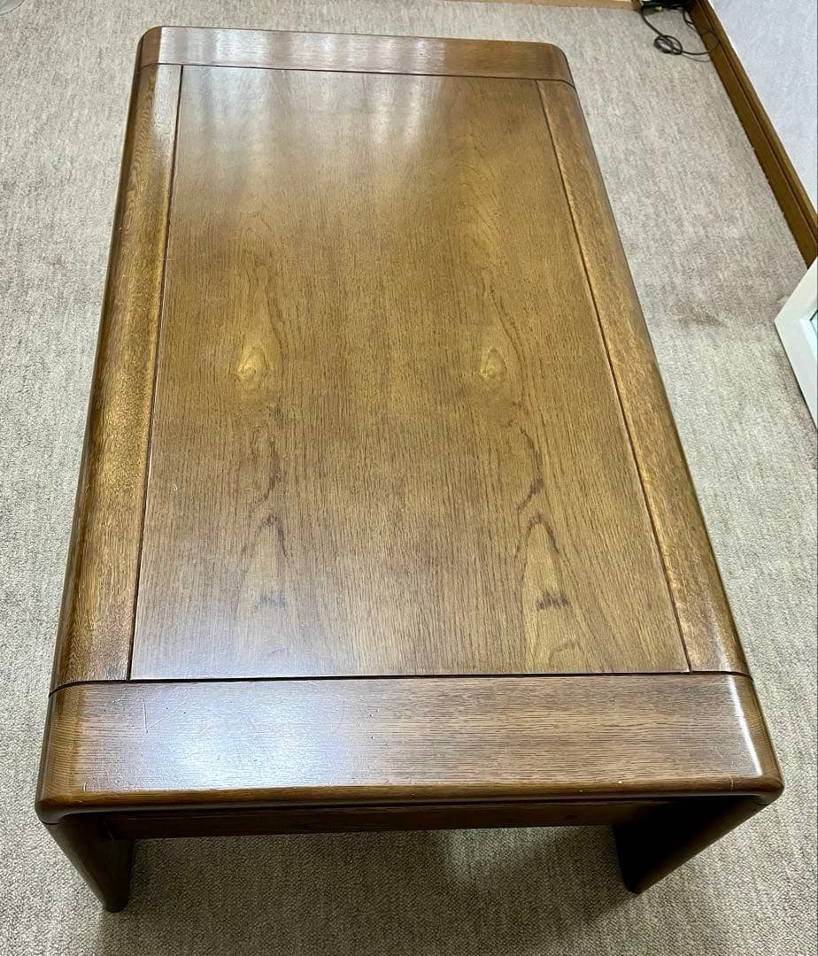 【カリモク】天然木無垢材ローテーブル