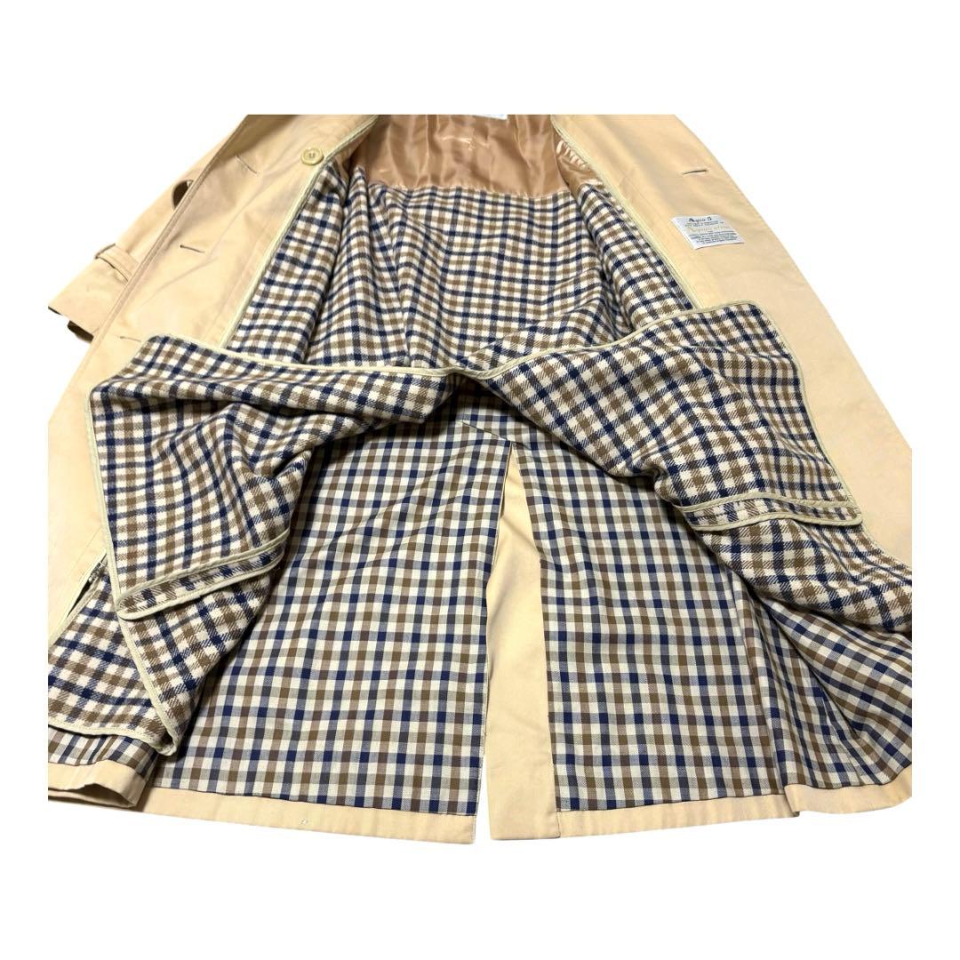 美品　Aquascutum トレンチコート ベージュ　ライナー付き Aライン