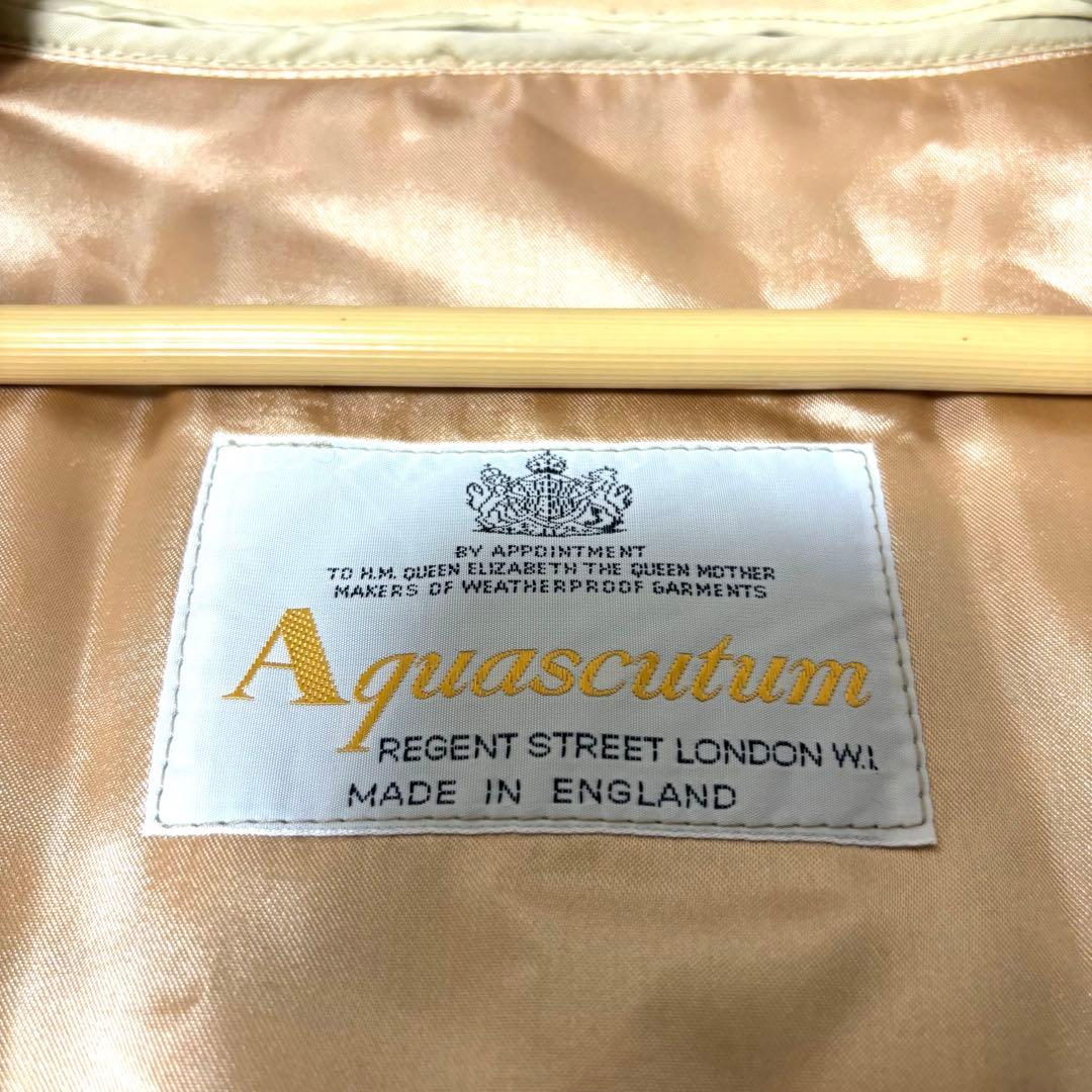 美品　Aquascutum トレンチコート ベージュ　ライナー付き Aライン