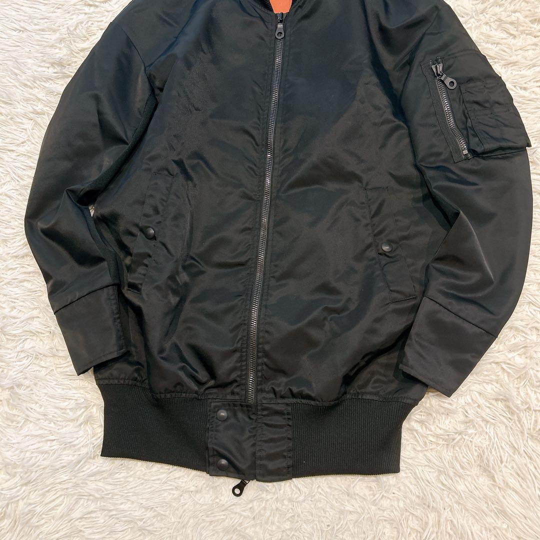 美品 RIPVANWINKLE MA-1 フライトジャケット　ブラック