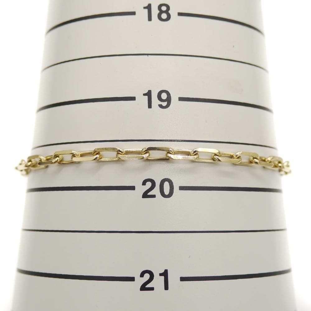 K18 ケーブルチェーン ブレスレット 18金 チェーン Y04832