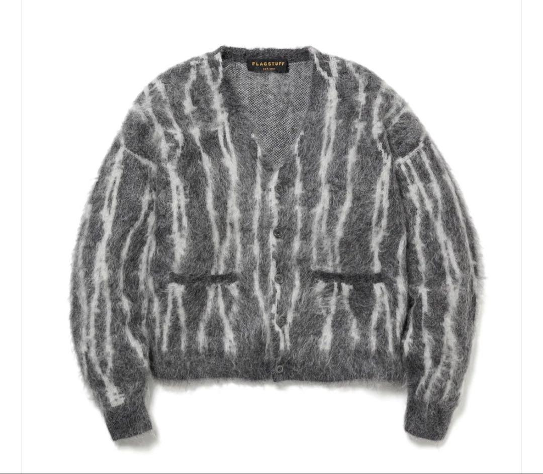 ♾*様 F-LAGSTUF-F WIRE STRIPE KNIT CARDIGA