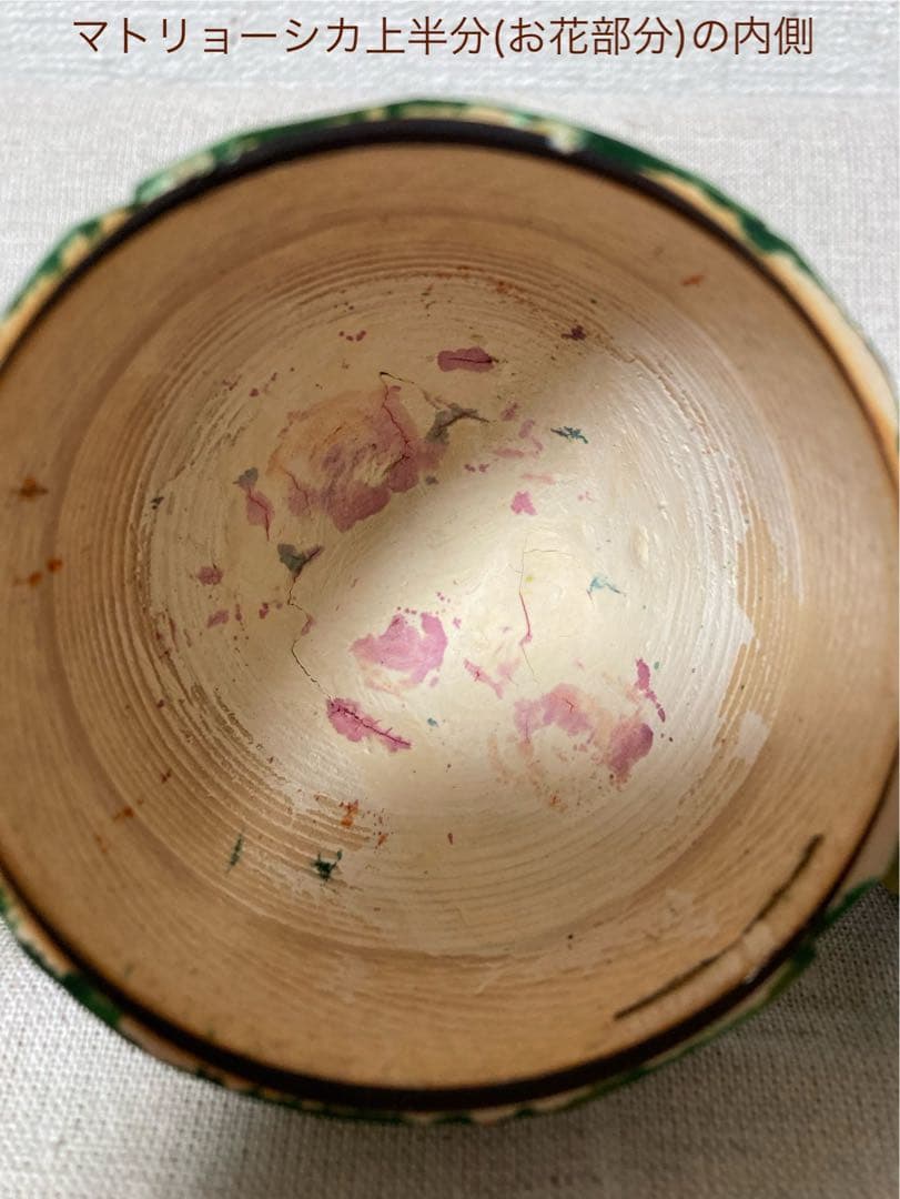 ロシア雑貨☆イースターエッグ型マトリョーシカ5Pフラワーバスケット カービング