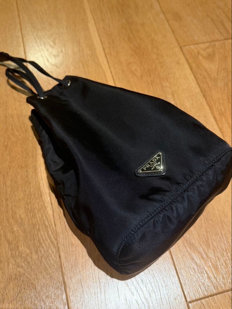 【美品】PRADA ポーチバッグ　巾着バッグ