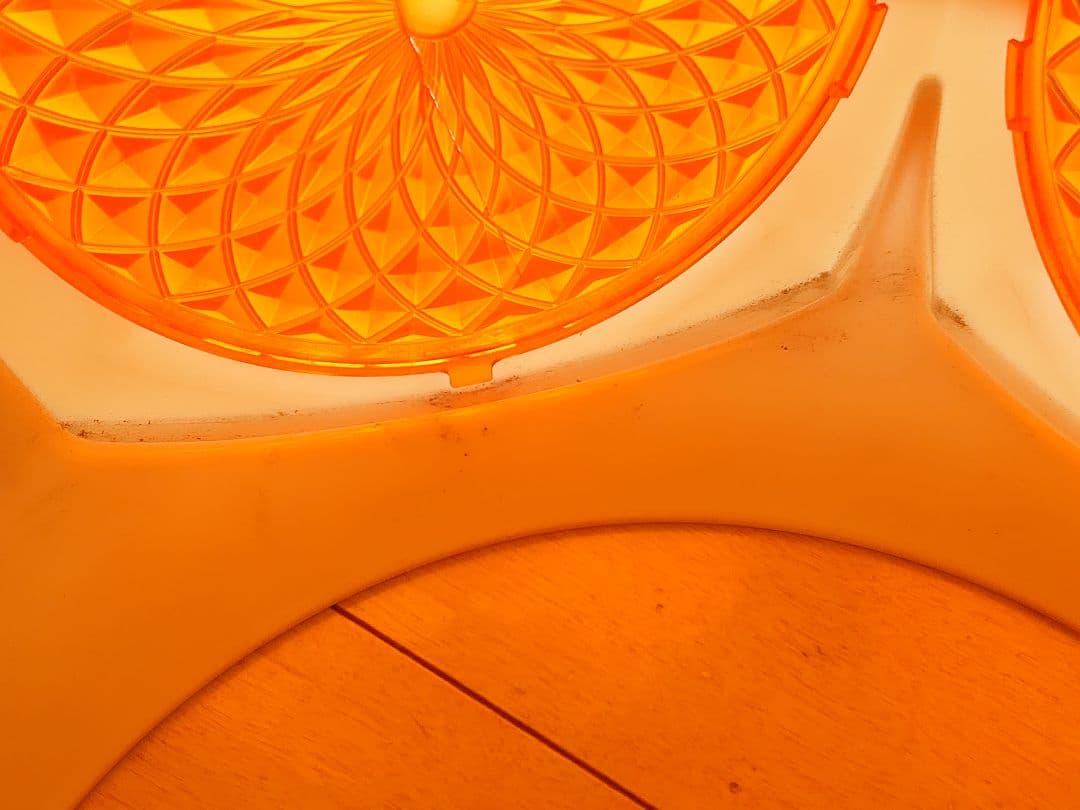 松下電工 ナショナル レトロ ポップ 昭和レトロ オレンジ 蛍光灯 照明器具