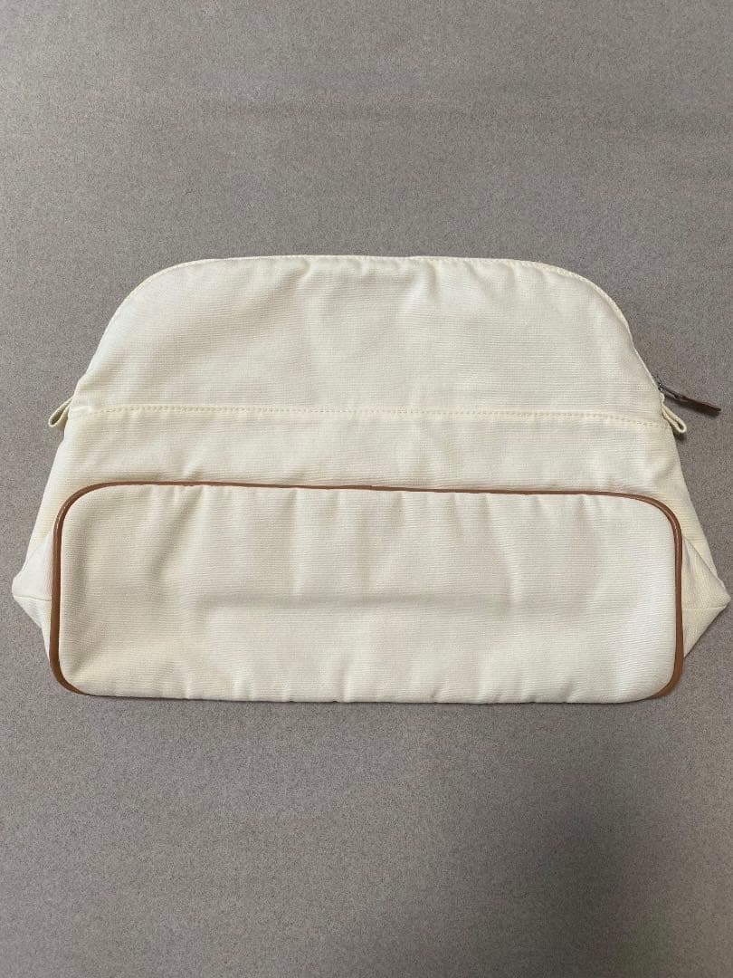 【美品】HERMES ボリードポーチ35 TGM オフホワイト
