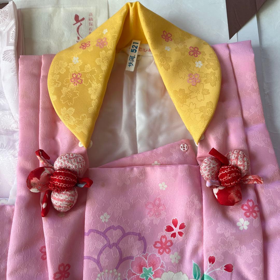 【着物クリーニング済】七五三着物&草履セット　3歳祝い着