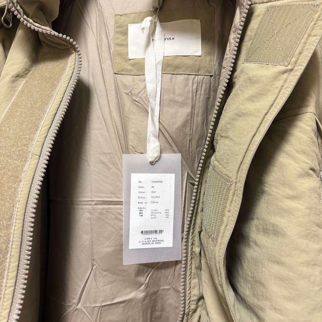【新品】TODAYFUL モンスターダウンジャケット オリーブ 36 タグ付