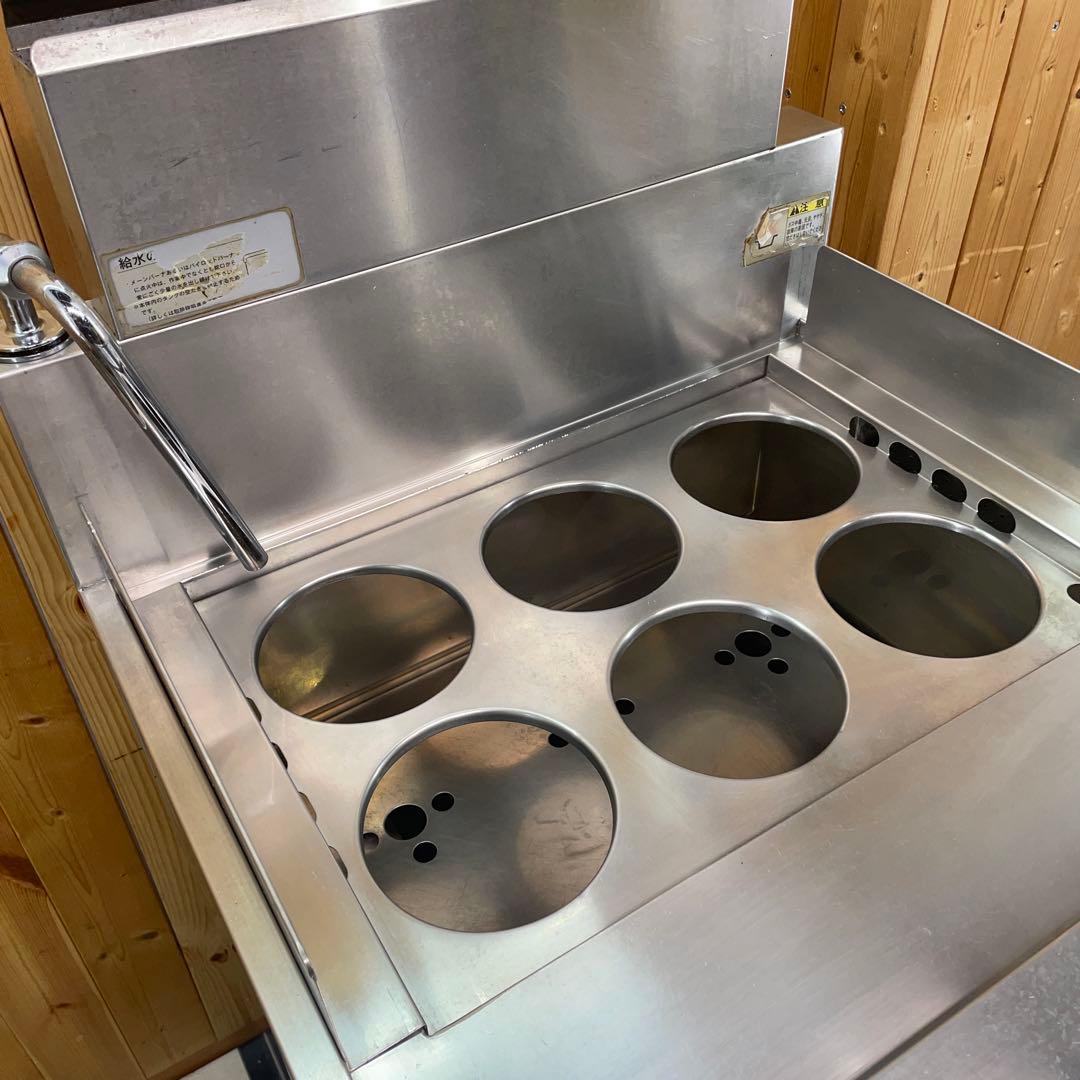 【岐阜市直接引き取り限定】タニコー　6口ゆで麺機　TGUS-60　2018年製