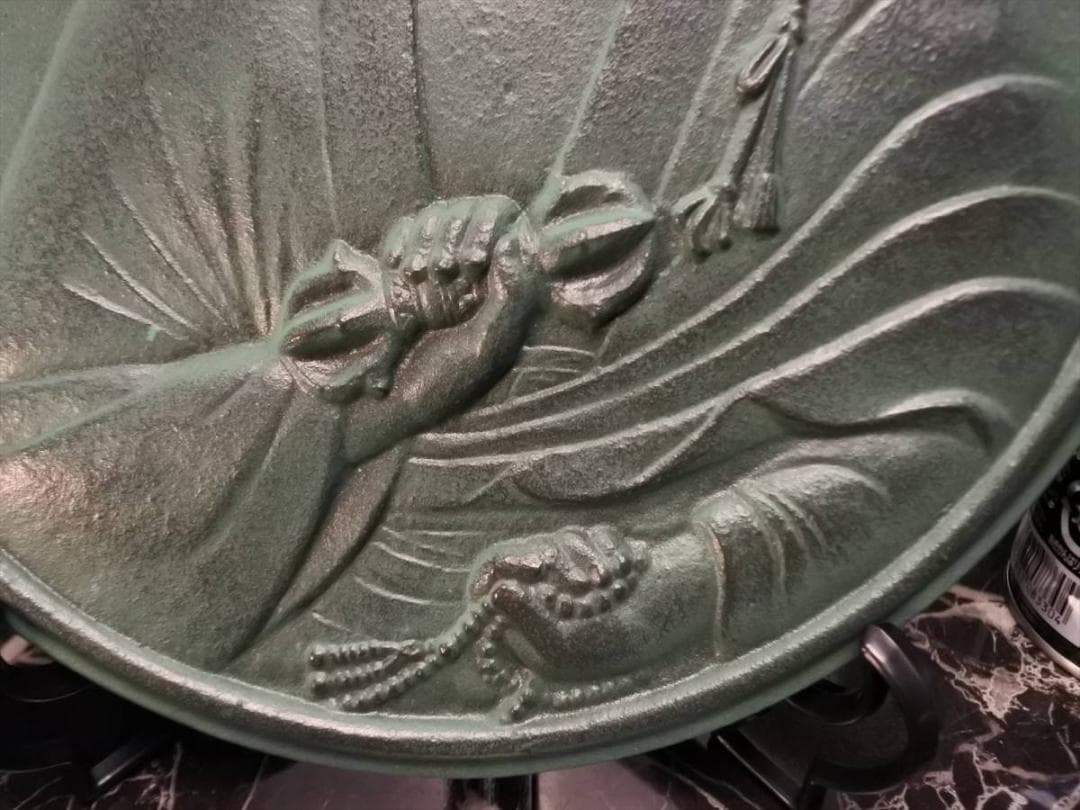 限定値下　未使用保管品　高岡製　伝統工芸　鋳物　弘法大師　青銅　仏具　2532