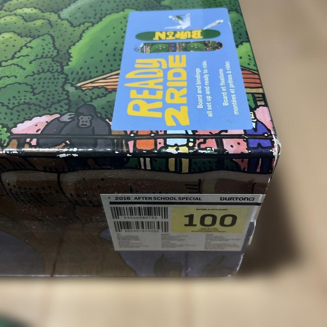 【美品】バートン　キッズ　スノーボード　100センチ　バインディング付き